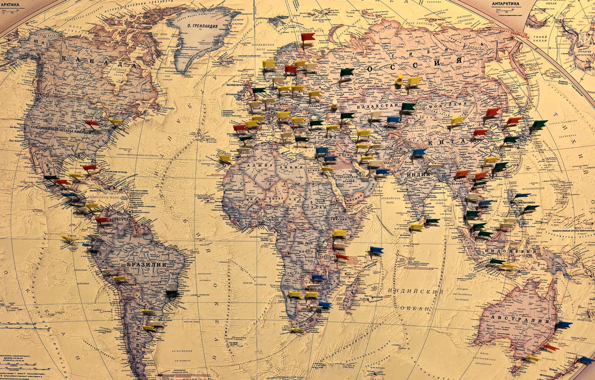 Карта путешествий